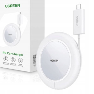 Ładowarka indukcyjna Ugreen 15W MagSafe biała