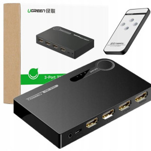 Ugreen Rozdzielacz Przełącznik Switch 3x Hdmi 4k