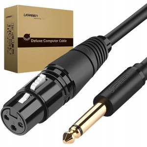 Ugreen Kabel Adapter Mikrofonu Xlr Do Jack 6,35mm