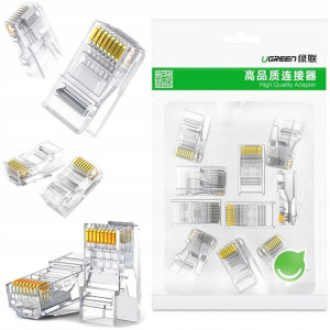Ugreen 10x Wtyk Wtyczka Złączka Końcówka Rj45 Cat6