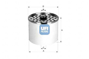 Filtr Paliwa Diesel Ufi