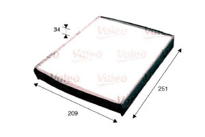 Filtr Kabiny Essential Volvo S40 V50 04- Valeo