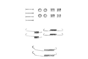 Sprężyny Szczęk Ham. Peugeot Tył 306 93-95 309 Del