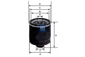 Filtr Oleju Golf Iii 1.4 92- Polo 1.4i 94- Ufi