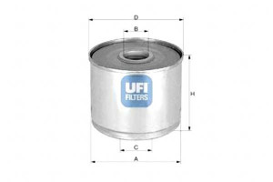 Filtr Paliwa Diesel Ufi