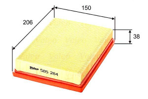 Filtr Powietrza Kia Pride 1.1.1.3 90- Valeo