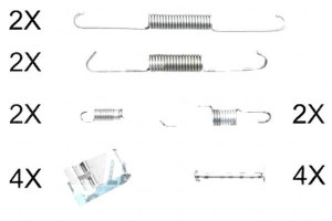Sprężynki Do Szczęk Ham. Nissan Almera 00-06 A.b.s