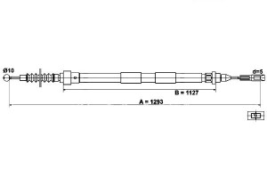 Linka Hamulca Ręcznego Ford Galaxy Seat Alhambra V