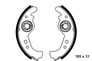 Szczęki Hamulcowe Abarth Ritmo Fiat 126 127 900 T/