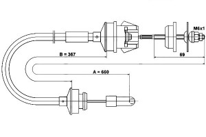 Linka Sprzęgła Peugeot 205 205 I 205 Ii 309 I 309