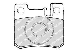 Klocki Hamulcowe Mercedes W201/124 Tył Delphi Ham