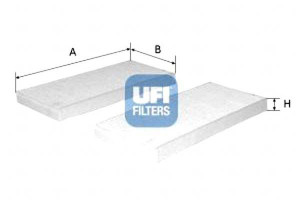 Filtr Kabinowy Jeep Liberty Ii 08> 180x91x20 Ufi U