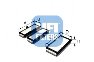 Filtr Kabinowy /3 Szt/ Ufi