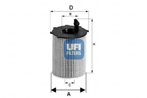 Filtr Oleju Bmw 3 E90 316d 318d 10- Ufi