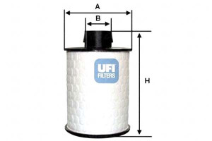 Filtr Paliwa Diesel Hws Wklad Ufi