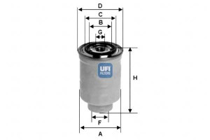 Filtr Paliwa Diesel Ufi