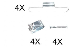 Sprężynki Do Szczęk Ham. Honda Accord 08-15 A.b.s.