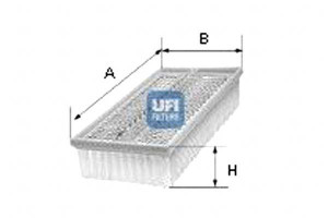Filtr Powietrza Saab 9-3 2.0t 02- Ufi