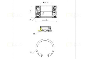 Łożysko Koła Komplet Przód Ford Fiesta V Focus Fus
