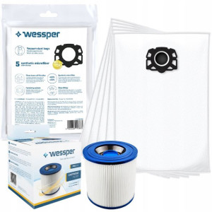 5x Worki Do Odkurzacza Karcher Wd3 Se4001 +filtr