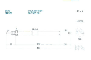 Świeca Żarowa Vw Fae