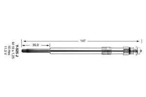 Świeca Żarowa Ford (zamiennik D-power75) Ngk