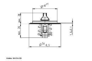 Termostat Vw 82c 2,0tdi A4 A5 Q5 A6 Exeo Wahler