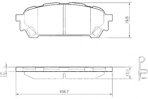 Klocki Hamulcowe Subaru Impreza 02- Tył A.b.s.