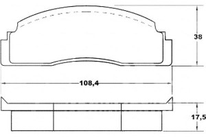 Klocki Hamulcowe Ford Fiesta 76-83 A.b.s.