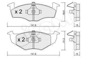 Klocki Hamulcowe Vw Polo Golf 96- Cifam