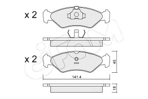 Klocki Hamulcowe Ford Fiesta 89-00 Cifam
