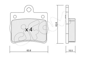 Klocki Hamulcowe Mercedes W202 C-klasa 96-00 Tył C