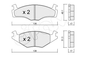 Klocki Hamulcowe Vw Polo 85-95 Cifam