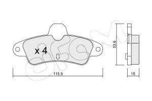 Klocki Hamulcowe Ford Mondeo 93-00 Tył Cifam