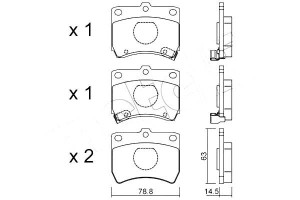 Klocki Hamulcowe Kia Pride 1,3 90- Metelli