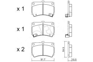 Klocki Hamulcowe Mazda 323 89-98 Metelli