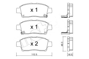 Klocki Hamulcowe Toyota Yaris 99-03 Metelli