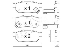 Klocki Hamulcowe Honda Civic 95- 01 Tył Metelli