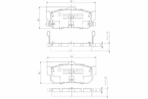 Klocki Hamulcowe Infiniti I30 3.0 Nipparts Nippart
