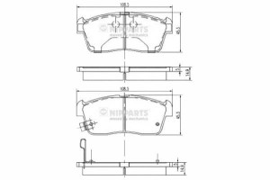 Klocki Hamulcowe Suzuki Carry 1.3 99> Ignis 00> Pr