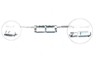 Linka Hamulca Ręcznego Opel Vectra B 95-02 Tył A.b