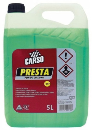 Płyn do chłodnic Carso Presta -35°C zielony 5L