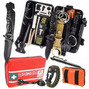 Zestaw Survivalowy Przetrwania 32w1 + Apteczka Gór