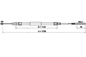 Linka Hamulca Ręcznego Bmw 3 (e46) 1.6-3.2 12.97-1