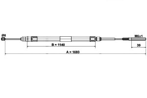 Linka Hamulca Ręcznego Bmw 3 (e46) 1.6-3.2 12.97-1