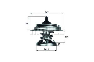 Termostat Mercedes 85c W124 W201 W210 Behr