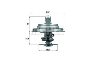 Termostat Vw 87c Volvo Behr
