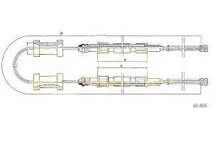 Linka Hamulca Ręcznego Audi 80 78-87 Cofle