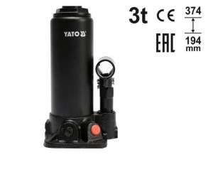 Yato Dźwignik Tłokowy Hydrauliczny Słupkowy 3t 194-374mm