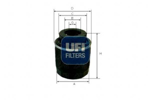 Filtr Oleju Vw Golf Vi 1.2-1.4 Tfsi 10- Ufi